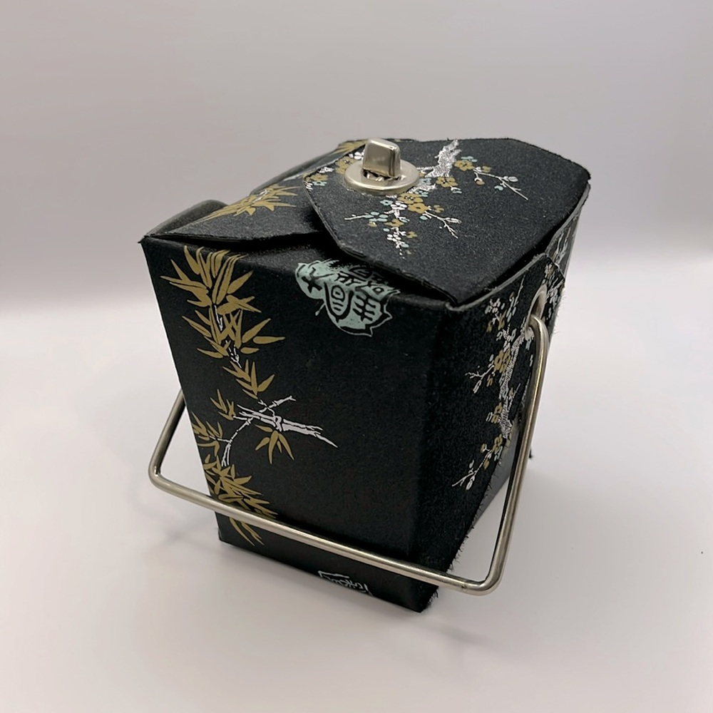 Decorated Chinese Takeout Container Purse or Decorative Box